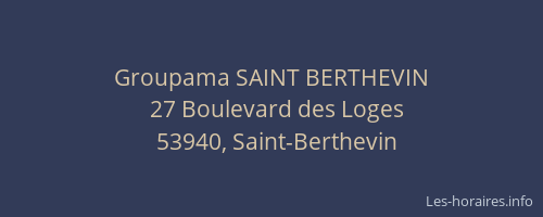 Groupama SAINT BERTHEVIN