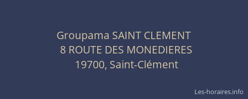 Groupama SAINT CLEMENT