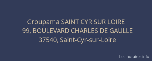 Groupama SAINT CYR SUR LOIRE