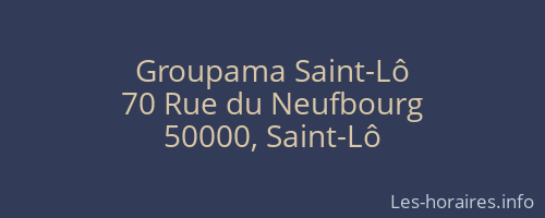 Groupama Saint-Lô