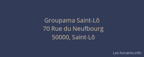 Groupama Saint-Lô
