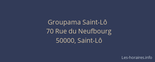 Groupama Saint-L&ocirc;
