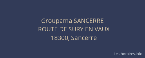 Groupama SANCERRE