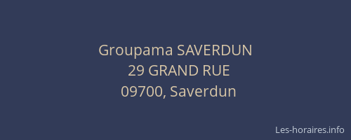 Groupama SAVERDUN