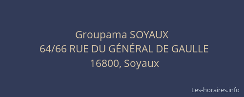 Groupama SOYAUX