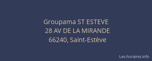 Groupama ST ESTEVE
