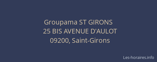 Groupama ST GIRONS