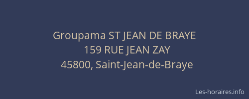 Groupama ST JEAN DE BRAYE