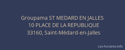 Groupama ST MEDARD EN JALLES