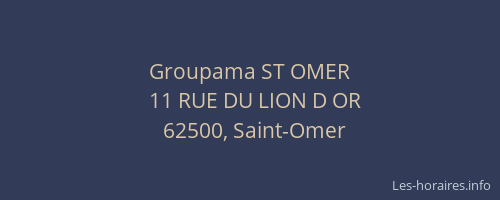 Groupama ST OMER