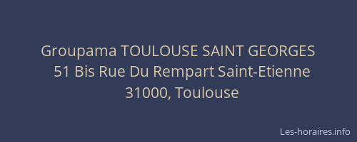 Groupama TOULOUSE SAINT GEORGES