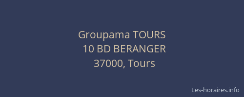 Groupama TOURS
