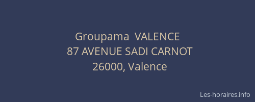 Groupama  VALENCE
