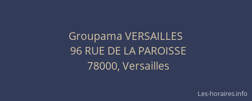 Groupama VERSAILLES