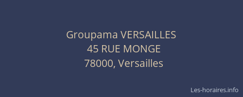 Groupama VERSAILLES