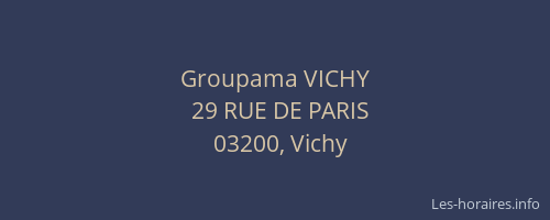 Groupama VICHY