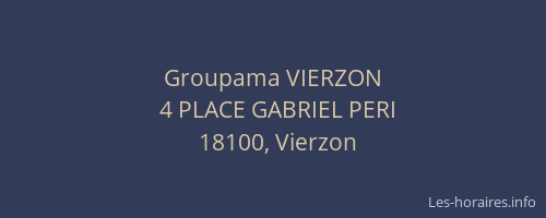 Groupama VIERZON