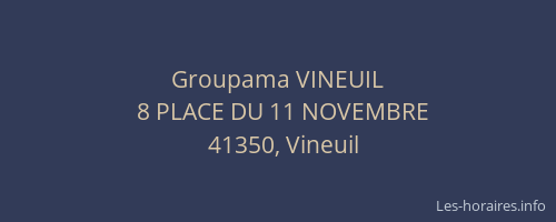 Groupama VINEUIL