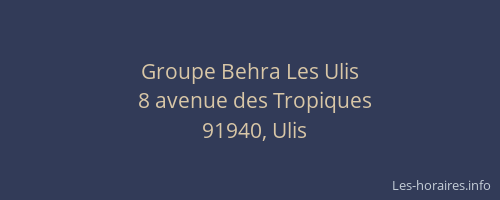 Groupe Behra Les Ulis
