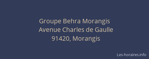 Groupe Behra Morangis