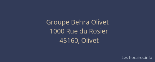 Groupe Behra Olivet