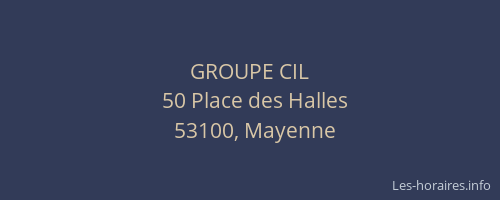 GROUPE CIL