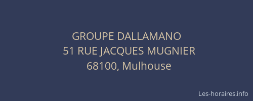 GROUPE DALLAMANO