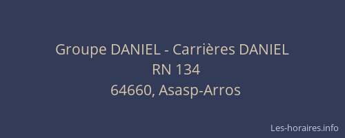 Groupe DANIEL - Carrières DANIEL