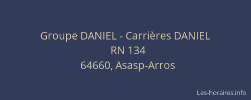 Groupe DANIEL - Carri&egrave;res DANIEL