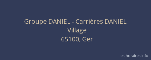 Groupe DANIEL - Carrières DANIEL