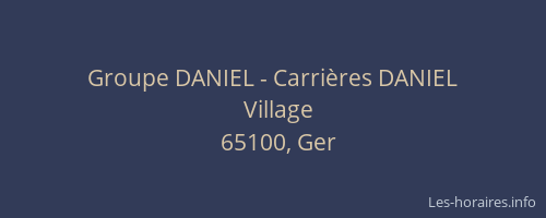 Groupe DANIEL - Carri&egrave;res DANIEL