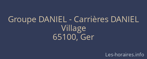 Groupe DANIEL - Carrières DANIEL