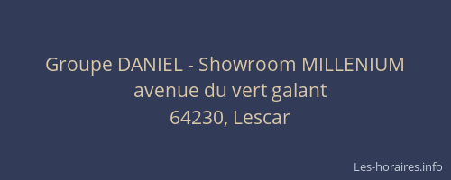 Groupe DANIEL - Showroom MILLENIUM