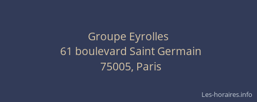 Groupe Eyrolles