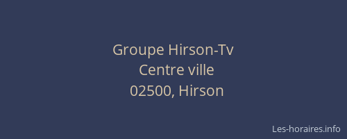 Groupe Hirson-Tv