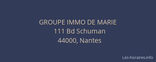 GROUPE IMMO DE MARIE