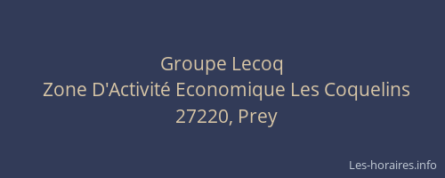 Groupe Lecoq