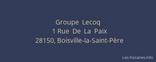 Groupe  Lecoq