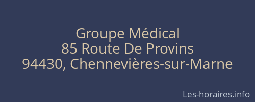 Groupe Médical