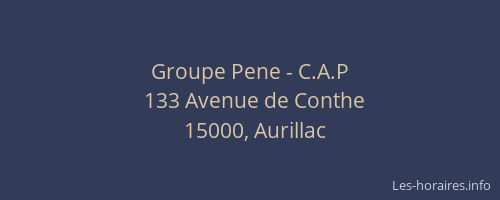 Groupe Pene - C.A.P