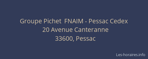 Groupe Pichet  FNAIM - Pessac Cedex