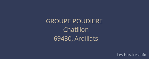 GROUPE POUDIERE