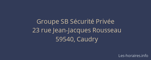 Groupe SB Sécurité Privée