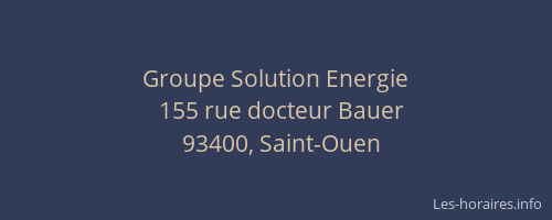 Groupe Solution Energie