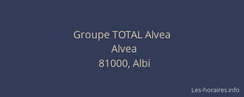 Groupe TOTAL Alvea