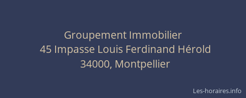 Groupement Immobilier