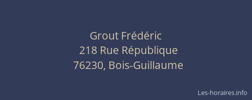 Grout Frédéric