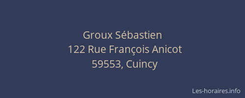 Groux Sébastien