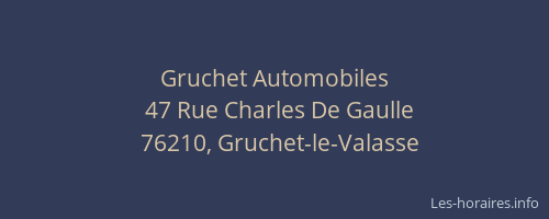 Gruchet Automobiles