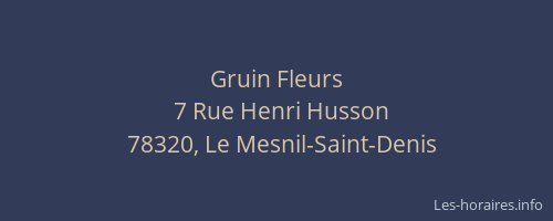 Gruin Fleurs
